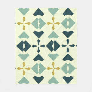 Vintages geometrisches Muster Fleecedecke