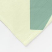 Vintages geometrisches Muster Fleecedecke (Ecke)