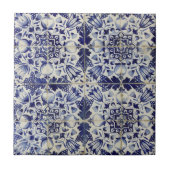 Vintages geometrisches Muster Fliese (Vorderseite)