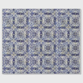 Vintages geometrisches Muster Geschenkpapier (Flach)