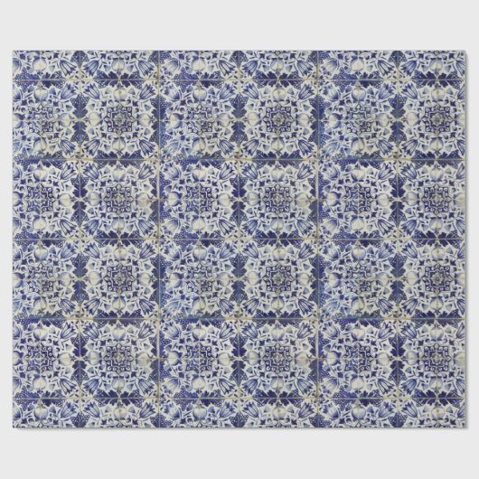 Vintages geometrisches Muster Geschenkpapier (Flach)