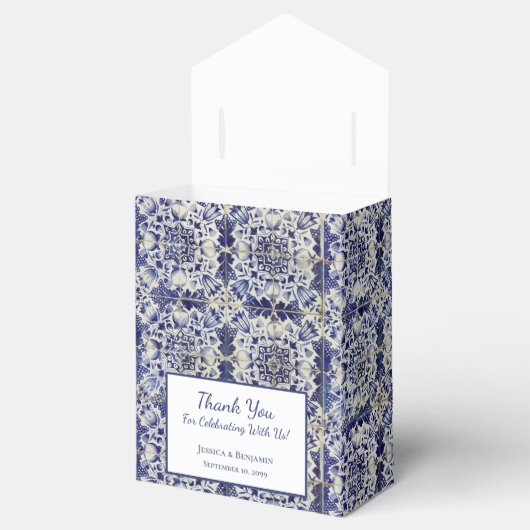 Vintages geometrisches Muster Geschenkschachtel (Geöffnet)