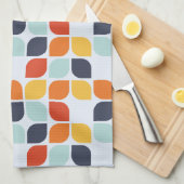 Vintages geometrisches Muster Geschirrtuch (Viertel Falte)