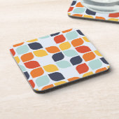 Vintages geometrisches Muster Getränkeuntersetzer (Linke Seite)