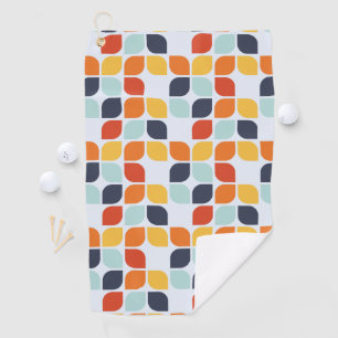 Vintages geometrisches Muster Golfhandtuch
