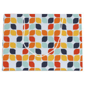 Vintages geometrisches Muster Große Geschenktüte (Vorderseite)