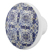 Vintages geometrisches Muster Keramikknauf (Rechts)