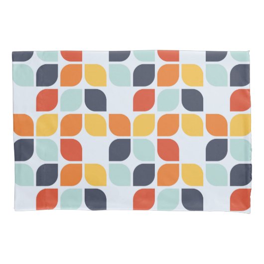 Vintages geometrisches Muster Kissenbezug (Vorderseite-Links)