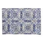 Vintages geometrisches Muster Kissenbezug (Vorderseite-Links)