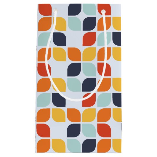 Vintages geometrisches Muster Kleine Geschenktüte (Vorderseite)
