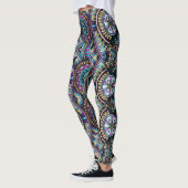 Vintages geometrisches Muster Leggings (Links)