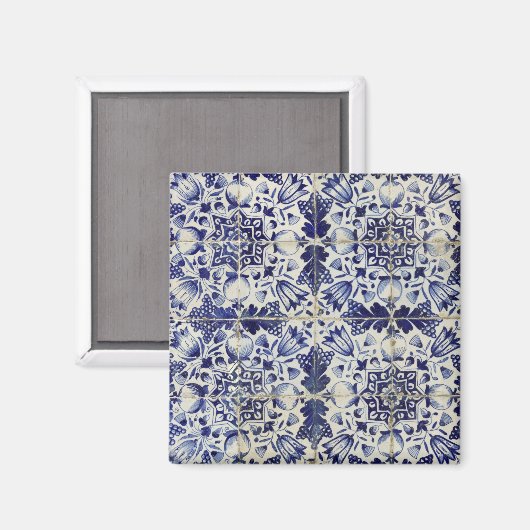 Vintages geometrisches Muster Magnet (Vorderseite/Rückseite)