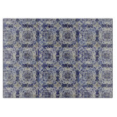 Vintages geometrisches Muster Schneidebrett (Vorderseite)