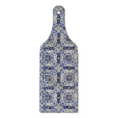 Vintages geometrisches Muster Schneidebrett (Vorderseite)