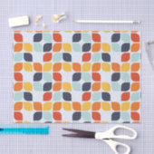 Vintages geometrisches Muster Seidenpapier (Handwerk)