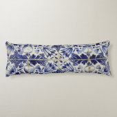 Vintages geometrisches Muster Seitenschläferkissen (Rückseite)