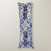 Vintages geometrisches Muster Seitenschläferkissen (Vorderseite Vertikal)