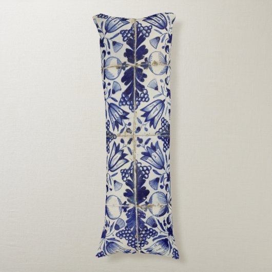 Vintages geometrisches Muster Seitenschläferkissen (Vorderseite Vertikal)