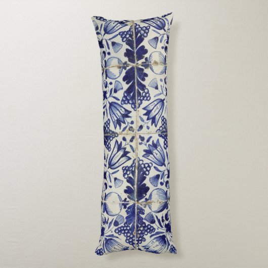 Vintages geometrisches Muster Seitenschläferkissen (Rückseite (Vertikal))