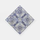 Vintages geometrisches Muster Serviette (Ecke)