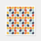 Vintages geometrisches Muster Serviette (Vorderseite)