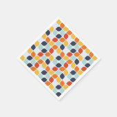 Vintages geometrisches Muster Serviette (Ecke)