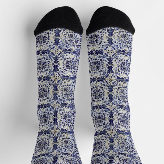 Vintages geometrisches Muster Socken (Oben)