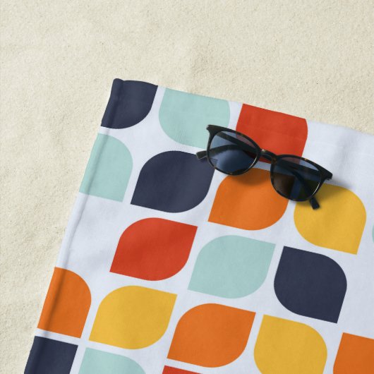 Vintages geometrisches Muster Strandtuch (Beispiel)