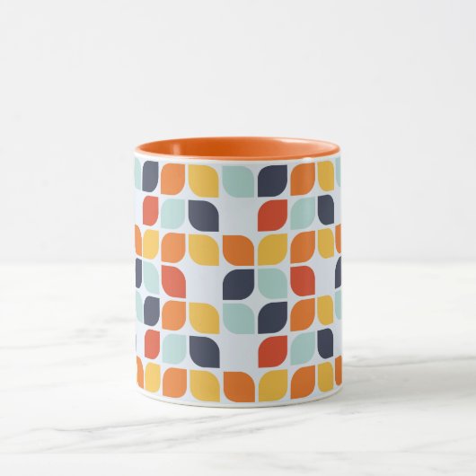 Vintages geometrisches Muster Tasse (Zentrum)