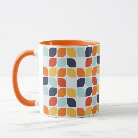 Vintages geometrisches Muster Tasse (Links)