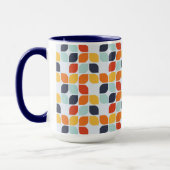 Vintages geometrisches Muster Tasse (Links)