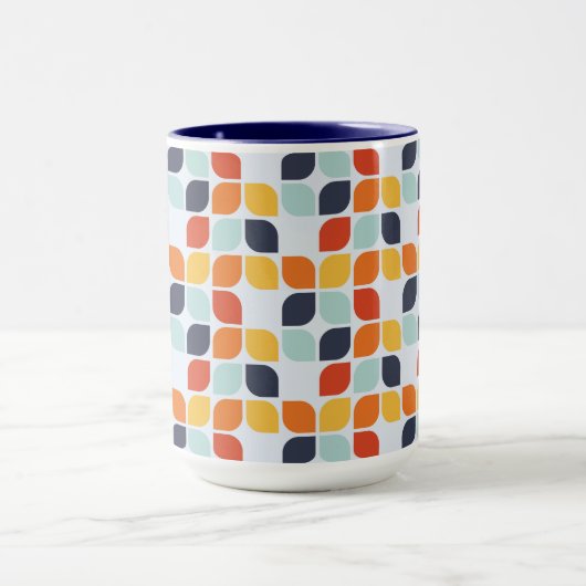 Vintages geometrisches Muster Tasse (Zentrum)