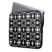 Vintages geometrisches Muster. Wiederholelemente Laptopschutzhülle (Vorderseite Links)