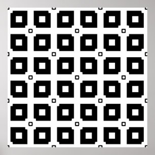 Vintages geometrisches Muster. Wiederholelemente Poster