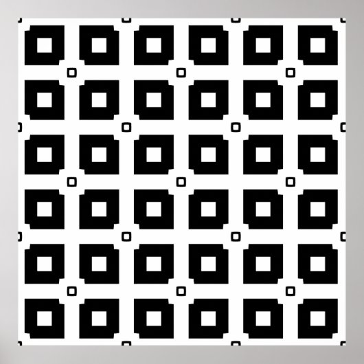 Vintages geometrisches Muster. Wiederholelemente Poster (Vorne)