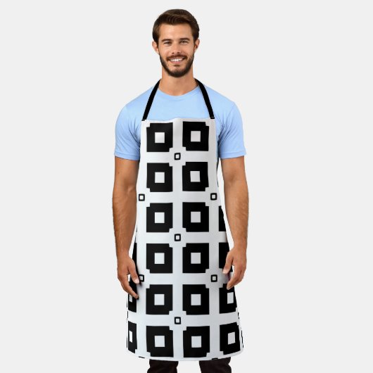 Vintages geometrisches Muster. Wiederholelemente Schürze (Getragen)