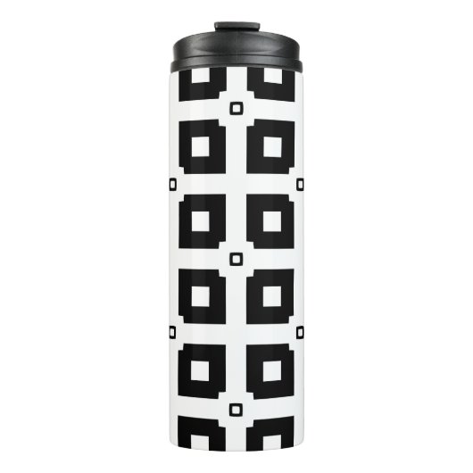 Vintages geometrisches Muster. Wiederholelemente Thermosbecher (Vorderseite)
