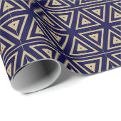 Vintages geometrisches Retromuster der Goldmedaill Geschenkpapier (Rolleneckpunkt)