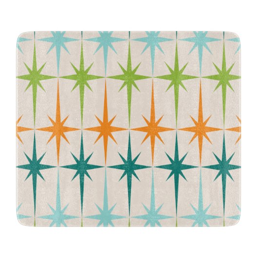 Vintages geometrisches schneidebrett (Vorderseite)