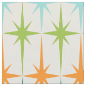 Vintages geometrisches Sternexplosion-Gewebe Stoff (Nahaufnahme)