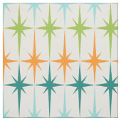 Vintages geometrisches Sternexplosion-Gewebe Stoff (Muster)