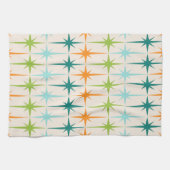 Vintages geometrisches Sternexplosion-Küchen-Tuch Küchentuch (Horizontal)