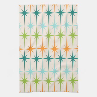 Vintages geometrisches Sternexplosion-Küchen-Tuch Küchentuch