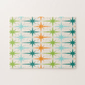 Vintages geometrisches Sternexplosion-Puzzlespiel Puzzle (Horizontal)