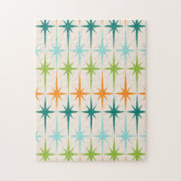 Vintages geometrisches Sternexplosion-Puzzlespiel