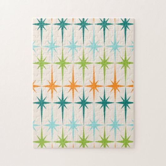 Vintages geometrisches Sternexplosion-Puzzlespiel Puzzle (Vertikal)