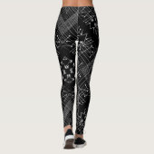 Vintages geometrisches Trendmuster Leggings (Rückseite)