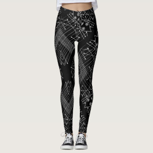 Vintages geometrisches Trendmuster Leggings