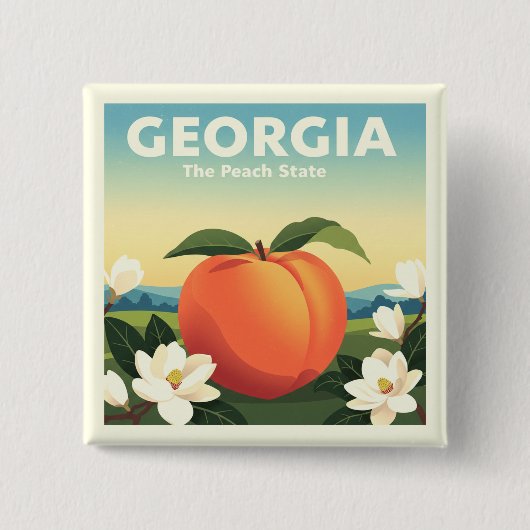 Vintages Georgien Button (Vorderseite)