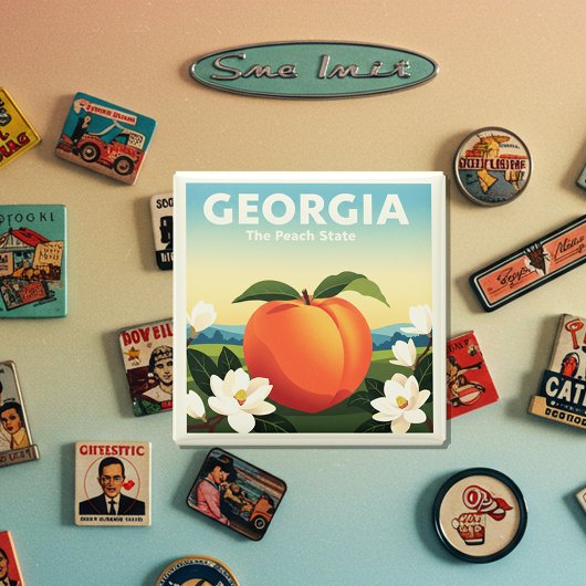 Vintages Georgien Magnet
